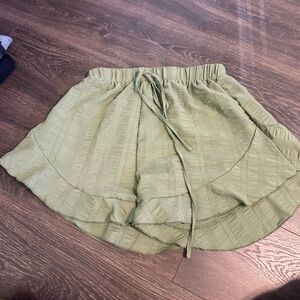 Light green SHEIN flowy shorts
